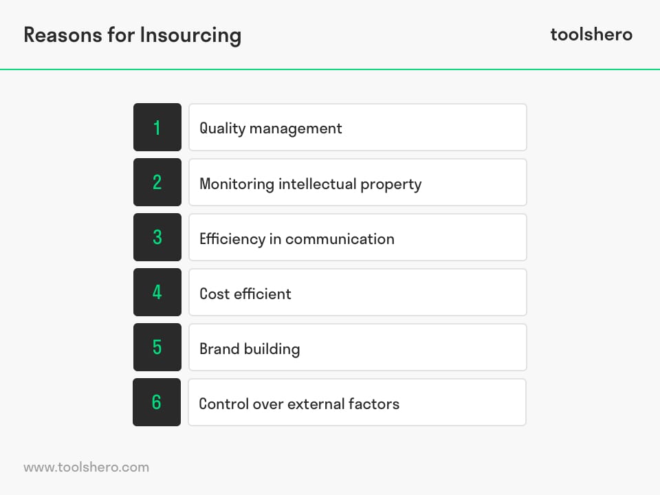 Insourcing reasons - toolshero