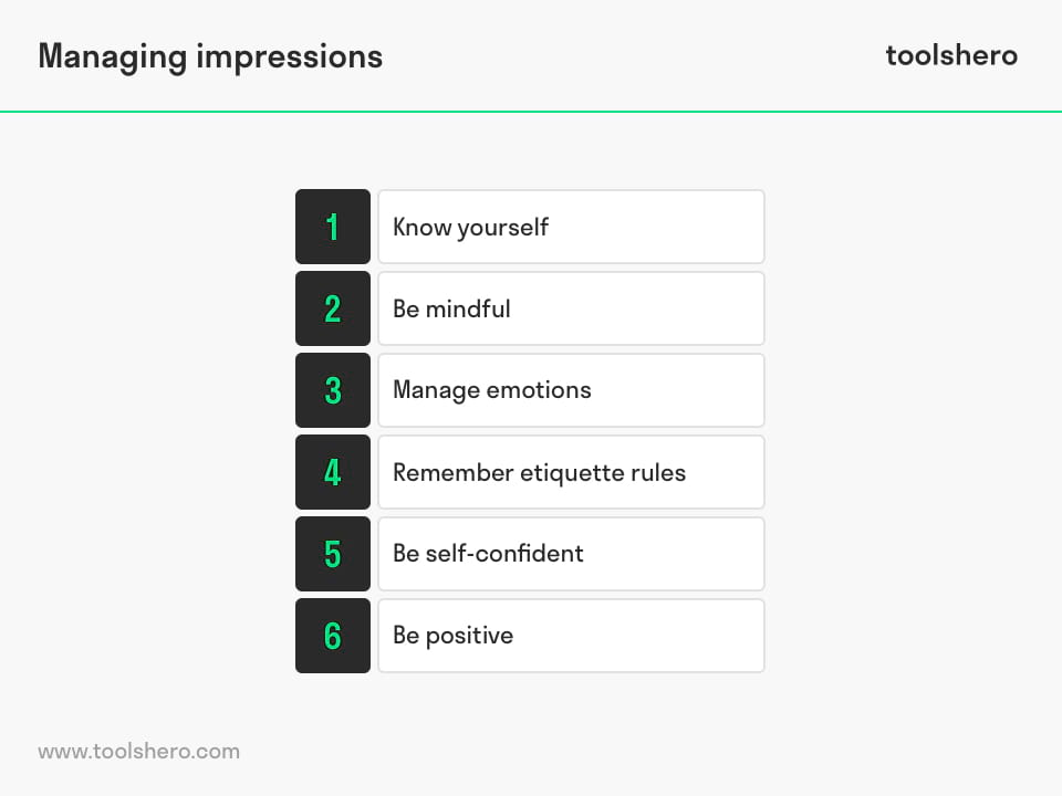 Impression management how to manage impressions - Toolshero