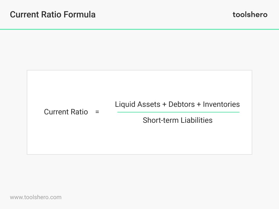 Current ratio formula - Toolshero